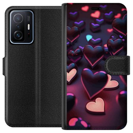 Kompatibel Tegnebogsetui til Xiaomi Xiaomi 11T Midnatshjerter