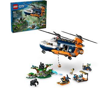 LEGO City Djungelhelikopter och basläger 60437