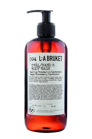 L:A BRUKET 094 Hand & Body Wash Sage/Rosemary/Lavender 450 ml, Skincare, Håndpleje, Håndsæbe