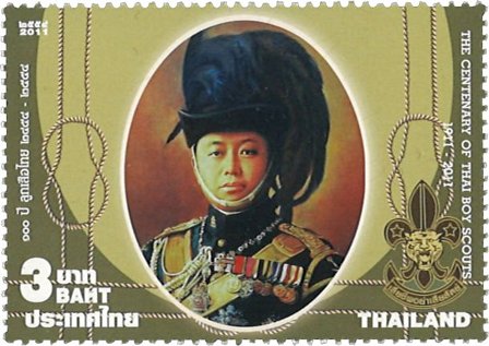 Thailand 2011 - 100 års spejdere - Postfrisk frimærke