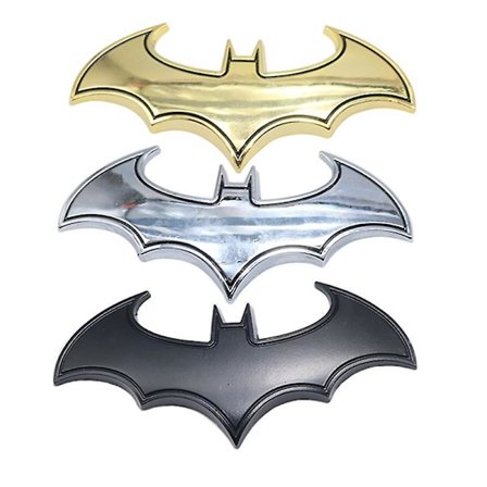 3d Car Stickers Cool Metal Bat Auto Logo Car Styling Metal Badge Emblem