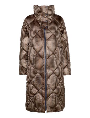 Slftrina Long Puffer Coat B Patterned Selected Femme