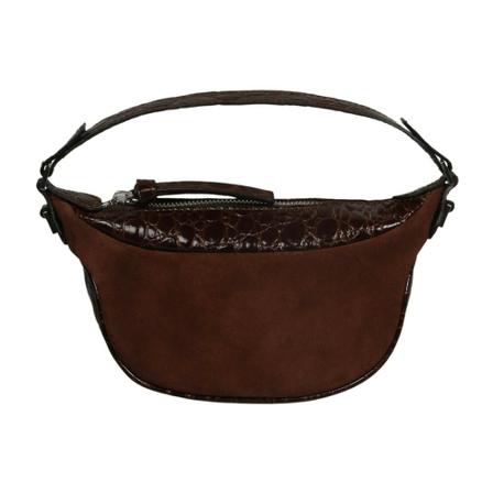 By Far, Mini AMI Shoulder BAG Bruin, Dames, Maat:ONE Size,leer