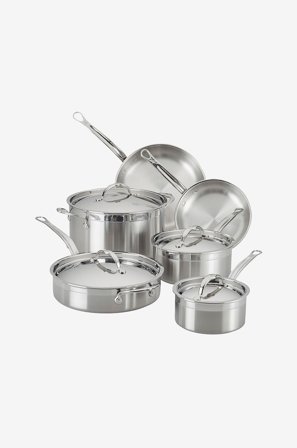 Hestan - 6-osainen setti ProBond, padat ja paistinpannut - Kromia - Padat & kattilat - - Homeroom