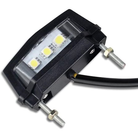 Motorcykel registreringsskylt LED bakljus 12V universal vit 1st