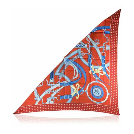 Hermès Vintage, Pre-owned Scarves Rood, unisex, Maat:ONE Size