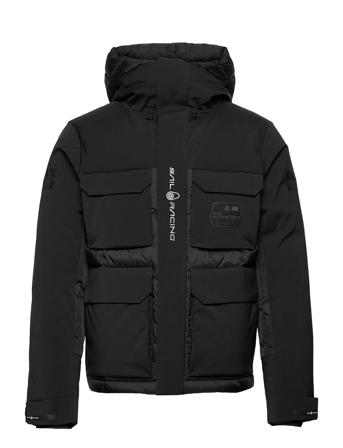 Glacier Jacket Vuorillinen Takki Topattu Takki Musta Sail Racing