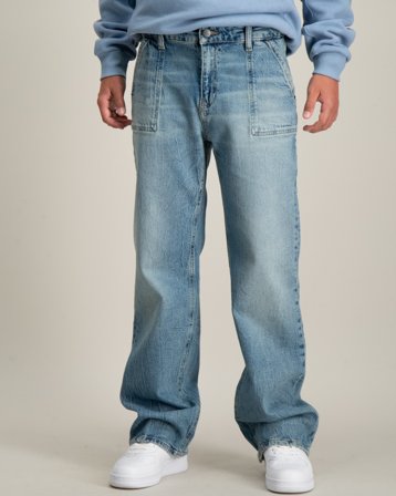 Calvin Klein SKATER VISUAL BLUE CF Blauw Jeans Jongens - Kids Brand Store