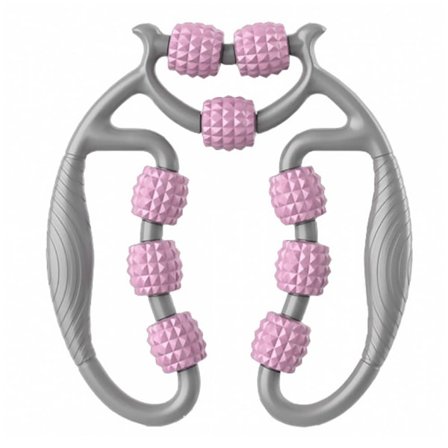Rund benklips - 360 graders 9-hjulet muskelrulle massager