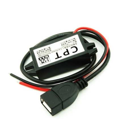 12V till 5V DC-DC Spänningsomvandlare Strömförsörjningsadapter Spänningsregulator Enkel att använda Enstaka USB