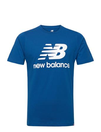 Essentials Stacked Logo Tee T-shirt Blå New Balance