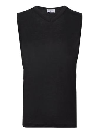 V-Neck Tank Top T-shirts & Tops Sleeveless Svart Filippa K*Betinget Tilbud