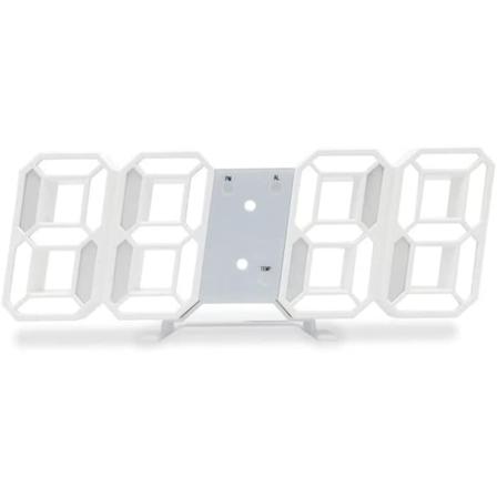 3D LED-väggklocka, modern digital väckarklocka för hem, kök, kontor, sängbord, väggklocka, 24 eller 12 timmars display