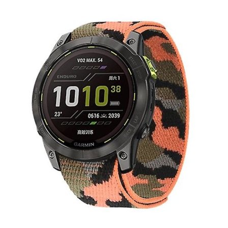 För Garmin Fenix ​​7x krok-och-ögla fästen nylon watch