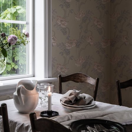 Duro Ovansjö 521-01 Tapet Gammelsvenska Klassiker 1850-1950 Beige, Färg & tapeter