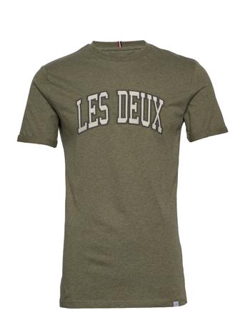 Crane T-Shirt T-shirts Short-sleeved Grön Les Deux