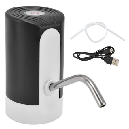 Elektrisk vandpumpe, lugtfri, sikker, enkel betjening, vandflaske dispenser til hjemmekontor, skole, sort