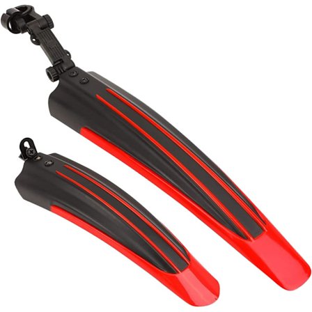 Universal cykelskærm justerbar fortykke bredde skærme forreste bagerste skærm MTB-sæt til Speed ​​Bike Fixie Urban Gravel City Bike 20-27 tommer hjul