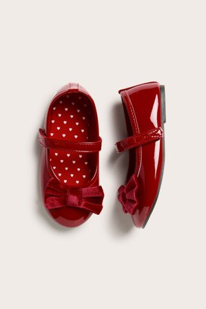 Kappahl | Ballerinasko med sløyfe | Rød