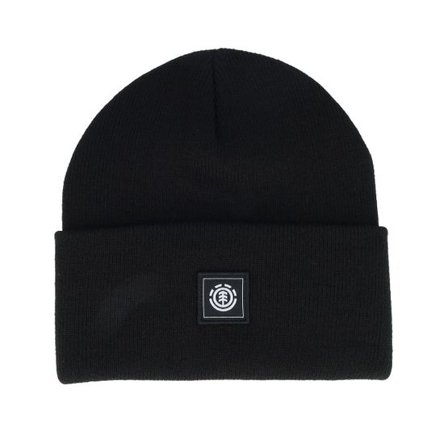 Element - Svart cuff Beanie - Kids High Icon Beanie Y Flint Black @ Hatstore