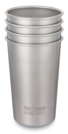 Klean Kanteen Steel Pint 473 ml 4-pack Brushed Stainless