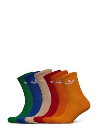 Trefoil Crew Sock Cushion 6 Pair Pack Sport Sport Clothing Sport Socks Multi/patterned Adidas Originals