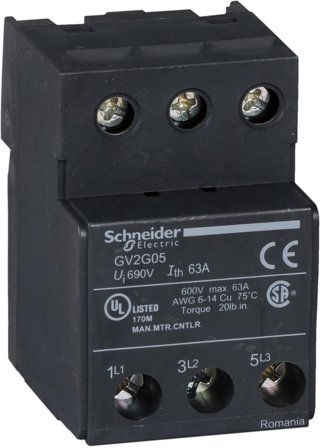 Schneider Electric GV2-G05 Inngangsmodul, Elfordeling & strømforsyning