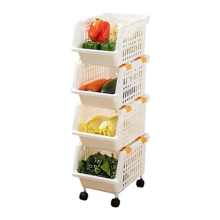 /EA/ Stapelbar förvaringslåda i plast, liten förvaringslåda med öppen front