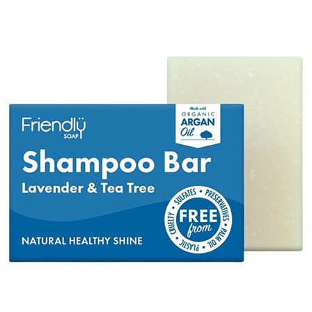 Friendly Shampoo Bar Tea Tree & Lavendel 95 g, Hår, Shampoo, Hårshampoo