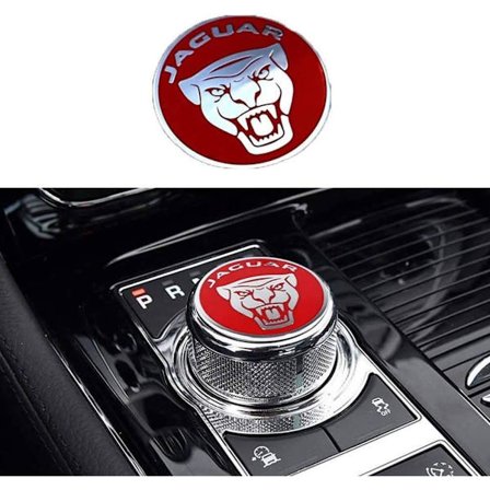 Enamel Jaguar Red Jaguar Tuning Vaihteenvalitsimen Vaihteenupin Tarra XF X
