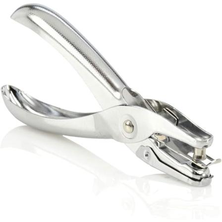 1 hullsaks, enkelthullsaks, kapasitet 5 ark, klassisk