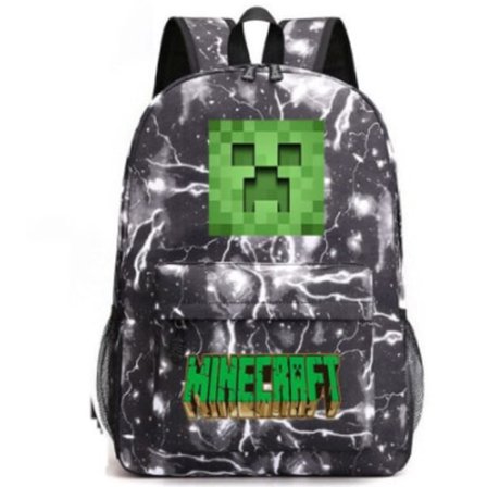 Ryggsäck för manliga och kvinnliga studenter, ryggsäck med stor kapacitet, tecknad ryggsäck-L