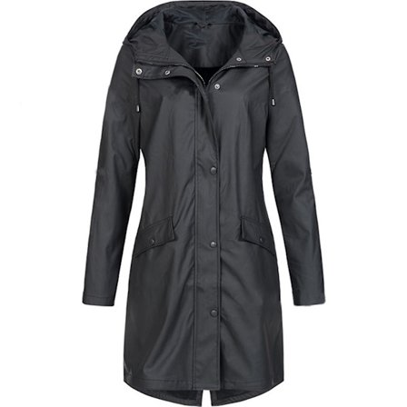 Langermet vindjakke med glidelås for kvinner, maskinvask, med personlighet, street style for kvinner, formell hverdagsbruk