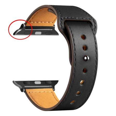 Läderrem För Apple Watch band Ultra 2 49mm 44mm 40mm 38mm/42mm sport loop armband iWatch series 9 8 7 3 4 5 6 se 41mm/45mm B Black 3 38mm or 40mm 41mm