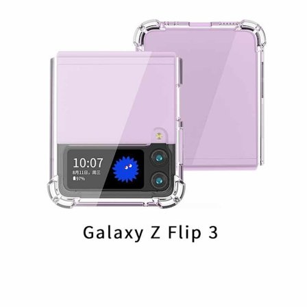 Samsung Galaxy Z Flip 3 -kotelo - Pehmeä läpinäkyvä