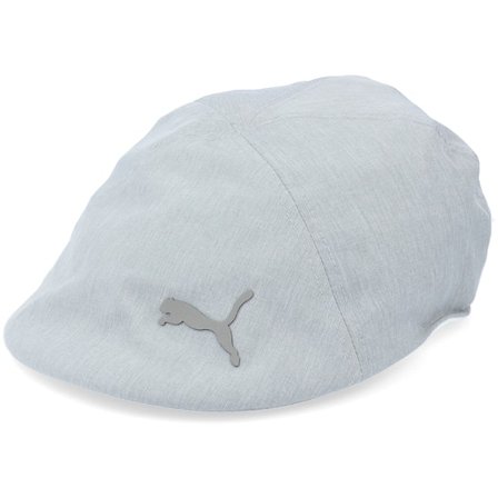 Puma - Grey flatcap Czapka Z Daszkiem - Driver High Rise Flat Cap @ Hatstore