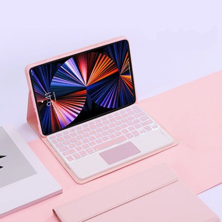 Bluetooth-tastaturdeksel for Lenovo Tab P12 12,7 tommer 2023 berøringsskjerm bakgrunnsbelyst modell