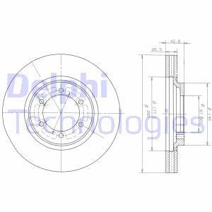 Bremseskive DELPHI BG3936
