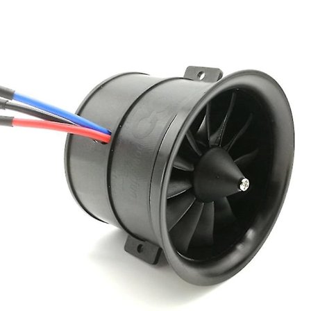 70mm 12-Bladed Ducted Fan EDF-Enhet med 4S 3400KV Børsteløs Motor for RC-Fly