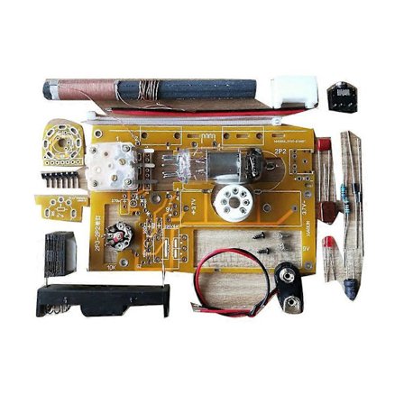 DIY-sett 2P2 Elektronisk Rør Enkel Lampe Mellombølge Radio 2P3 Radio Sett