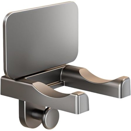 Hårtørrerholder med sugekop, opbevaringsstativ, vægmonteret hårtørrerholder, borefri til brug i badeværelse og soveværelse.