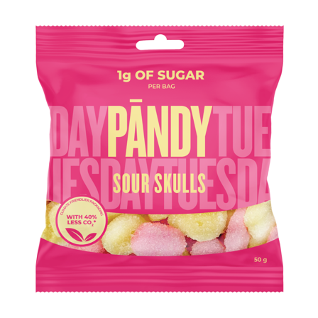 Pandy Candy Sour Skulls, 50 g
