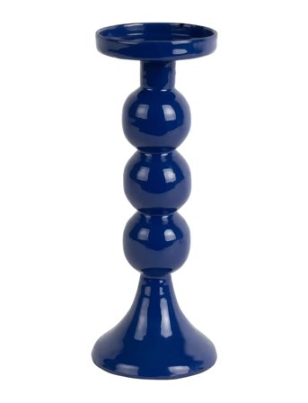 present time Candle Holder Funky Large - Navy - H 23CM