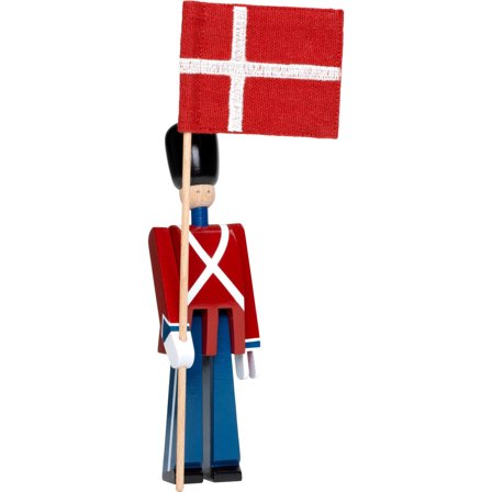Kay bojesen Flaggbärare med textilflagga, mini | Inredning > Prydnader & Dekorationer > Träfigur | Bagaren och Kocken