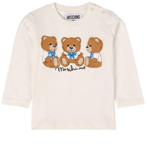 Moschino Branded Graphic T-shirt Cloud 9-12 Months - Tops - 9-12 months - Cream - Mädchen