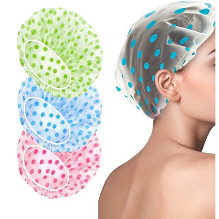 3-pak badehætter til kvinder/mænd, vandtætte badehætter, genanvendelige badehætter, elastiske badehætter til kvinder