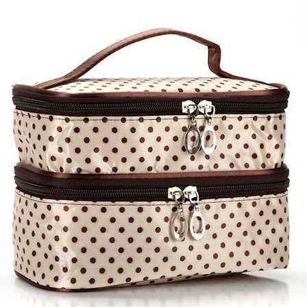 Double-layer Makeup Artist Bag Toilet Necessaire Women Makeup Cosmetic Bag Organizer Beauty Case Toiletry Kit Travel Necessaries