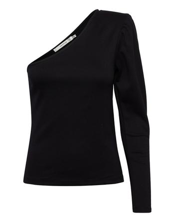 Normagz Shoulder T-shirts & Tops Long-sleeved Svart Gestuz