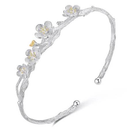 Justerbart silverarmband, dam 925 sterling silver armband