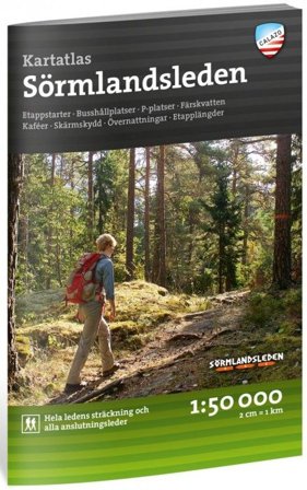 Calazo Friluftsatlas Sörmlandsleden 1:50 000 3:e upplagan